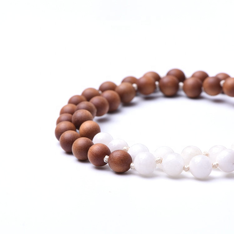 MOONLIGHT - Mondstein Mala Kette