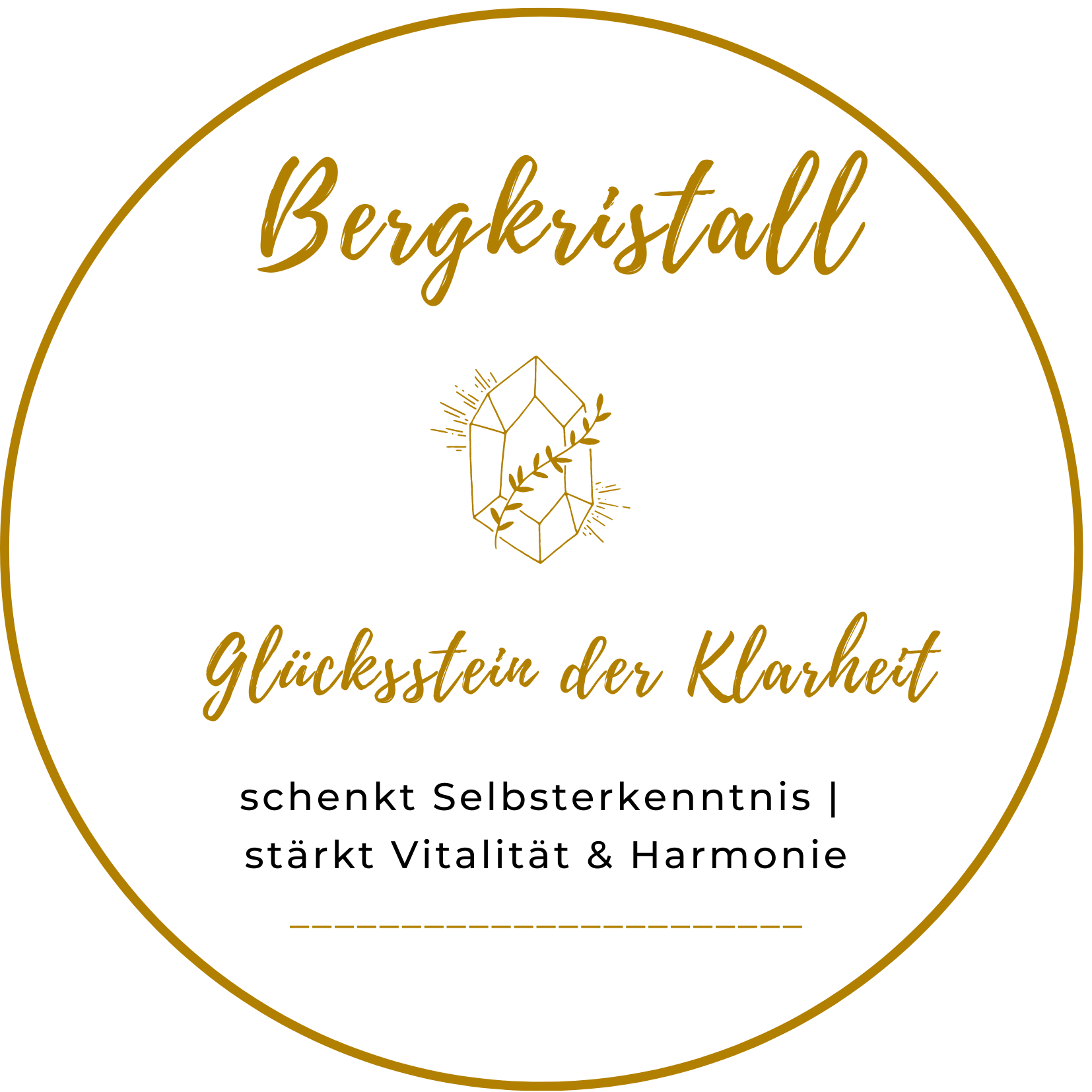 Geburtsstein APRIL - BERGKRISTALL Mala Kette