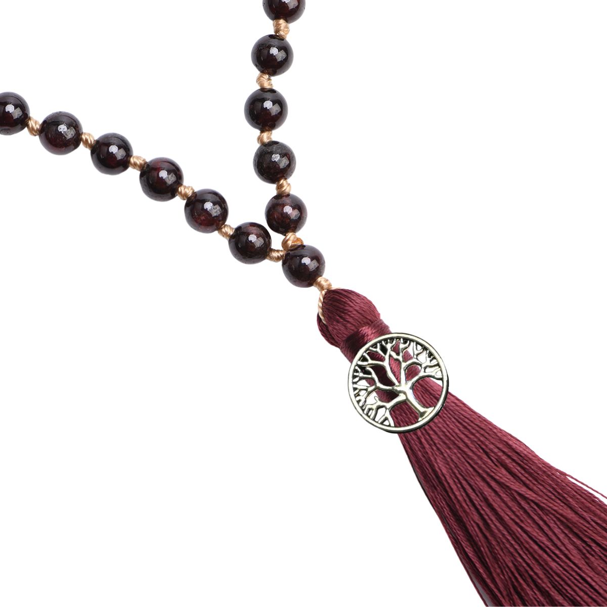 INNER SUN - Citrin, Granat & Achat Mala Kette