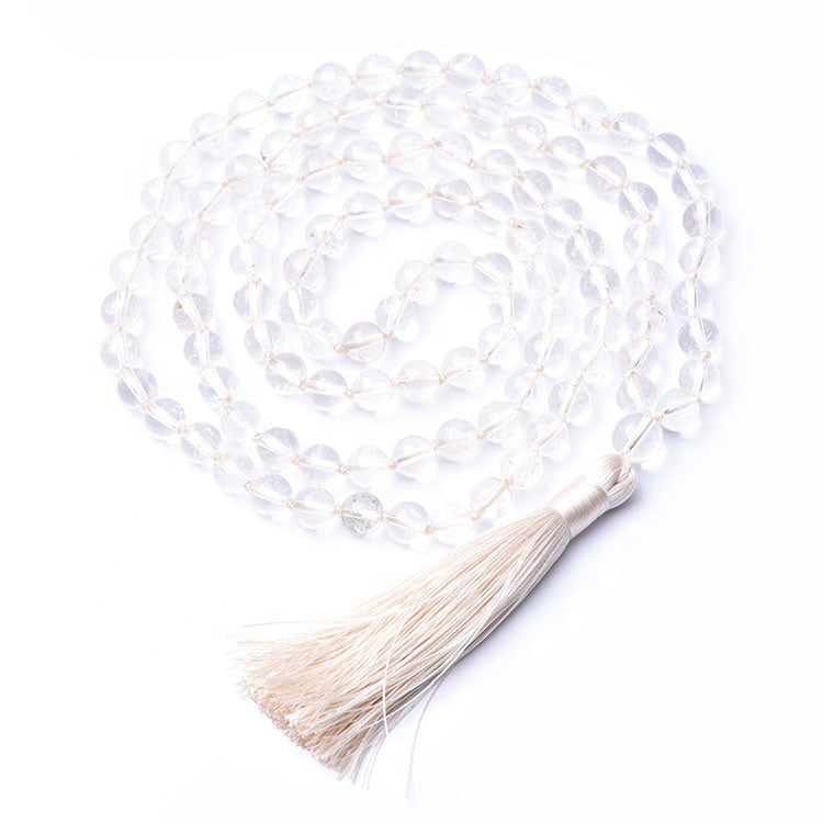 Geburtsstein APRIL - BERGKRISTALL Mala Kette
