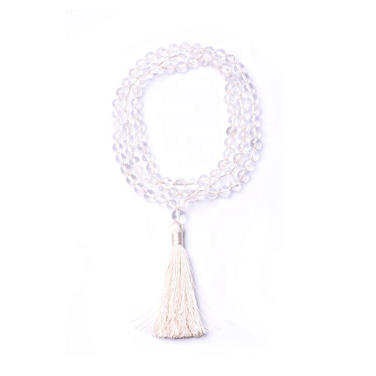 Geburtsstein APRIL - BERGKRISTALL Mala Kette