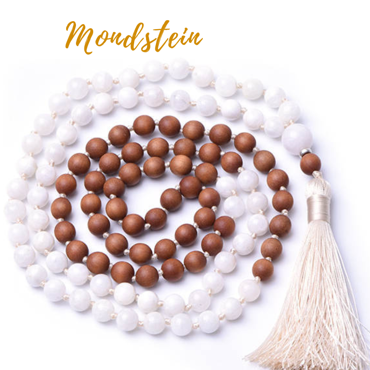 MOONLIGHT - Mondstein Mala Kette