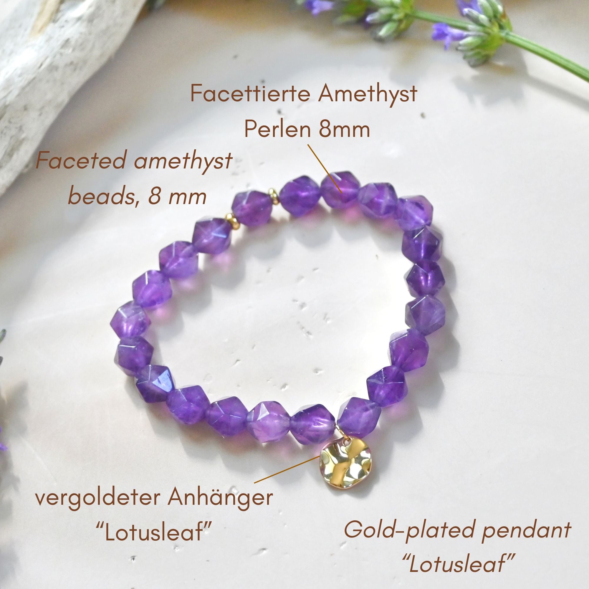 AMETHYST LOVE -  Amethyst Bracelet