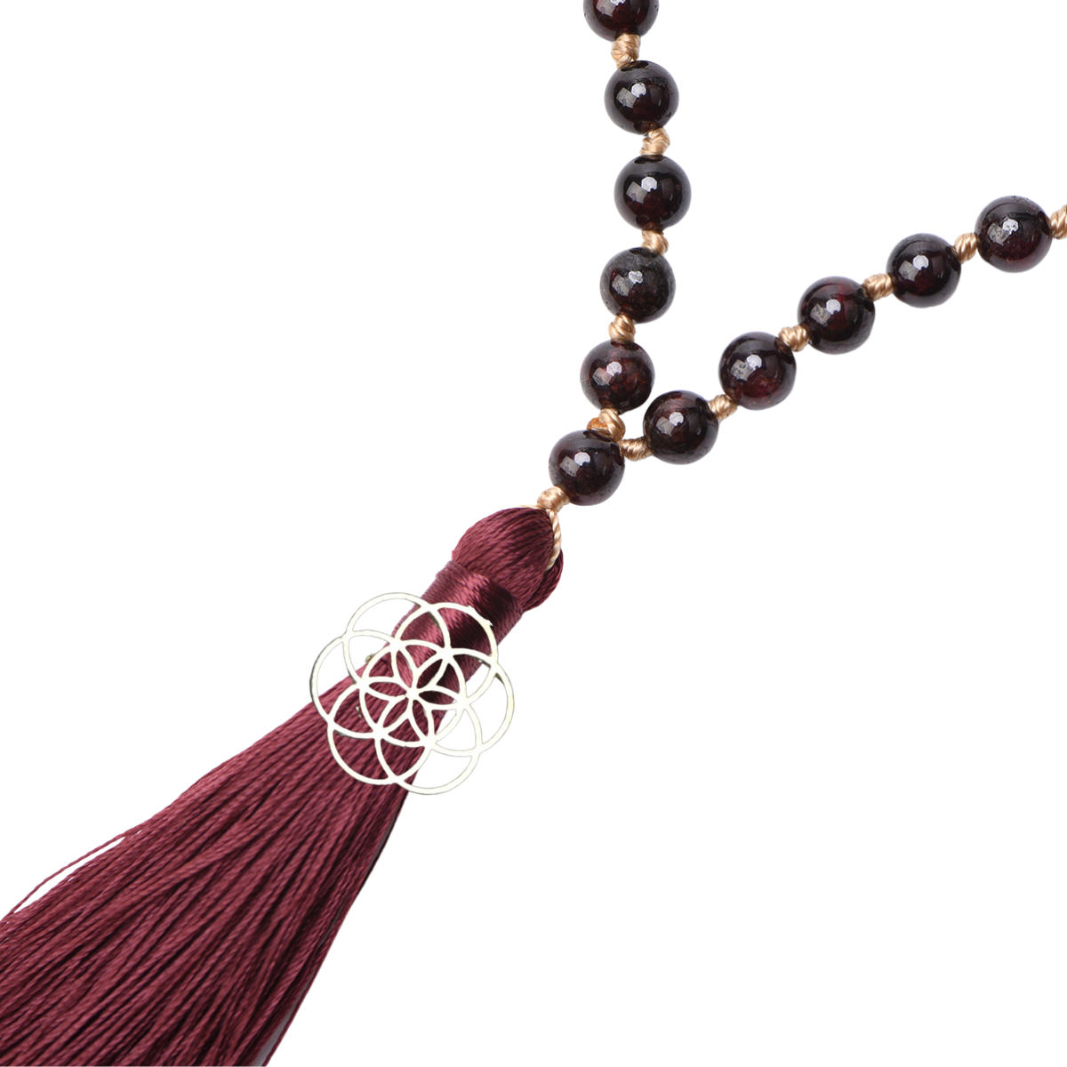 INNER SUN - Citrin, Granat & Achat Mala Kette