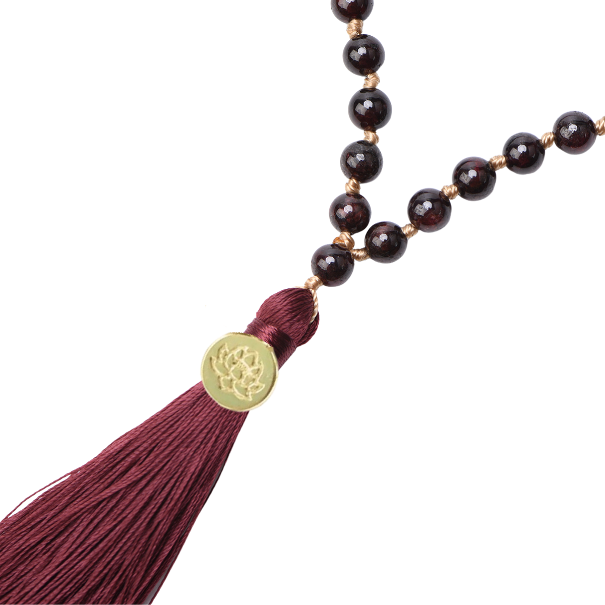 INNER SUN - Citrin, Granat & Achat Mala Kette