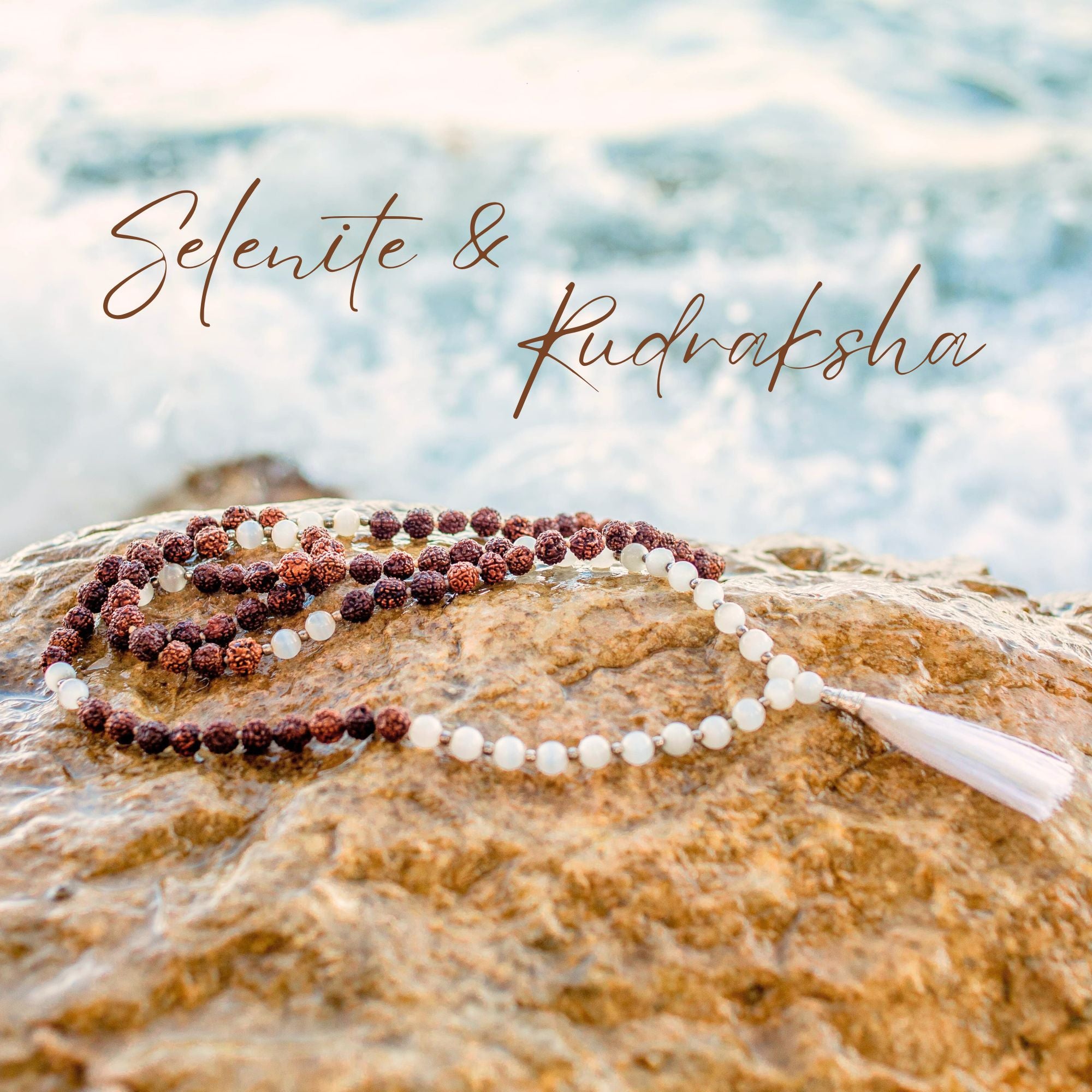 Selenite & Rudraksha