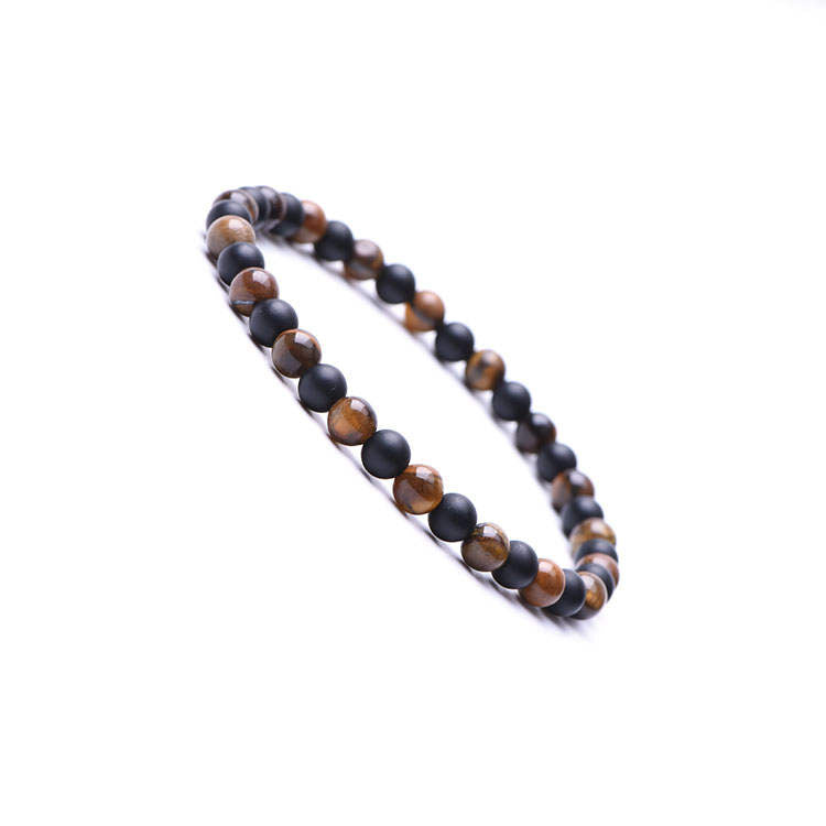 WILD TIGER - Tigerauge & Onyx Armband