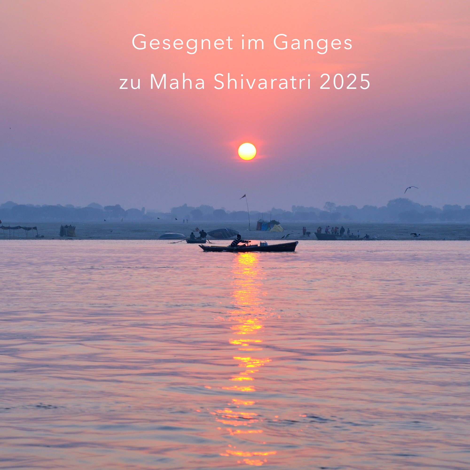 Gesegnet im Ganges zu Maha Shivaratri